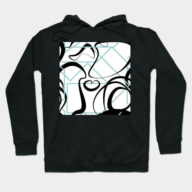 Abstract shapes geometric pattern Hoodie by nobelbunt